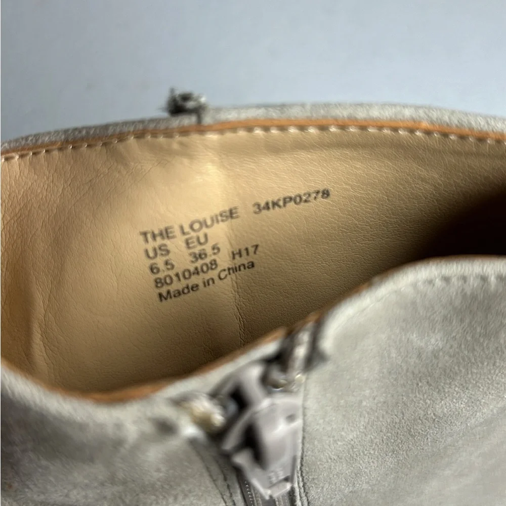 Katy Perry Collections Cream Ankle Booties with Block Heel - Picture 7 of 8